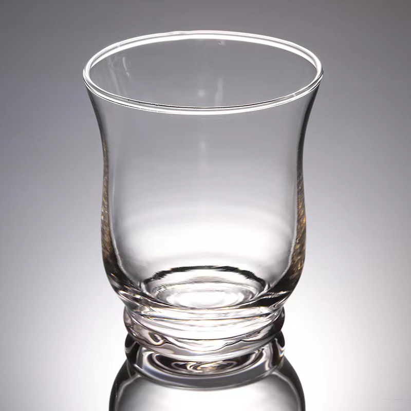 厂销透明玻璃风灯喇叭口透明玻璃杯 腰鼓型风灯薰蜡烛杯DIY烛台杯详情9