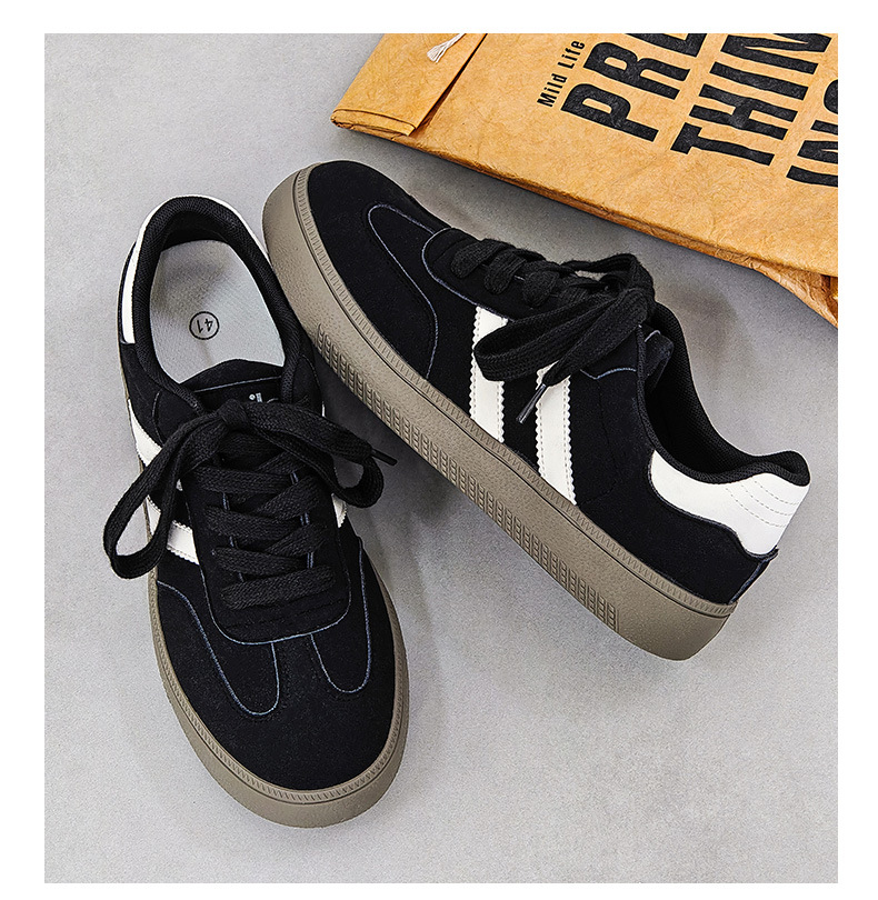 男士德训鞋2024秋季新款美式复古男鞋黑色阿甘休闲鞋百搭板鞋批发详情21