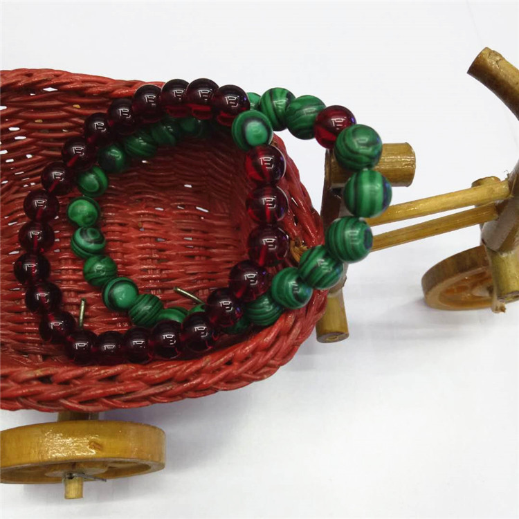 Trendy new malachite garnet bracelet couple bracelet set DIY natural stone combination bracelet wholesale pic 9