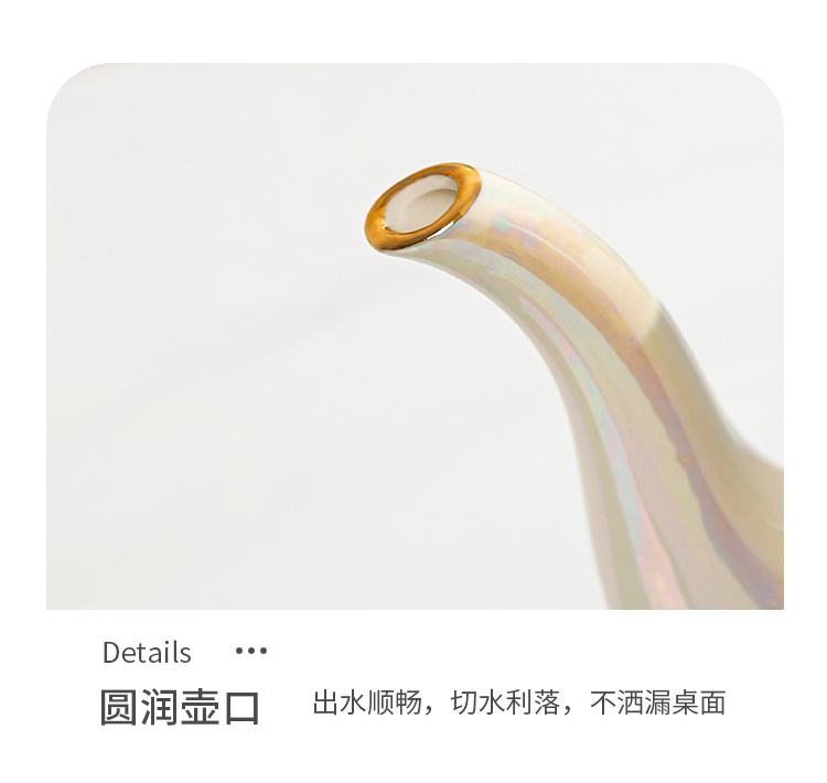 96N少女心陶瓷水杯家用套装客厅茶具杯子茶杯感轻奢乔迁结婚详情21