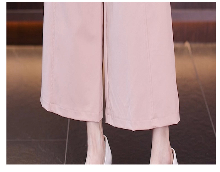 天丝棉九分裤女2024夏季新款高腰显瘦休闲裤直筒宽松西装阔腿裤子详情26