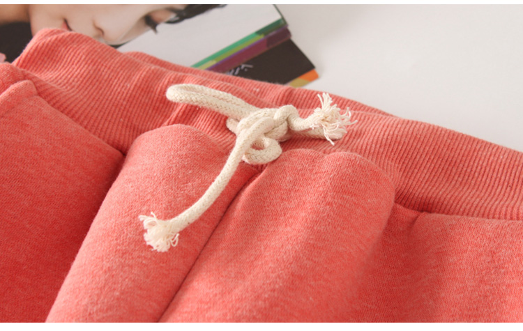 冬季羊羔绒加厚运动裤小脚加绒休闲裤宽松哈伦卫裤大码棉裤长裤女详情15