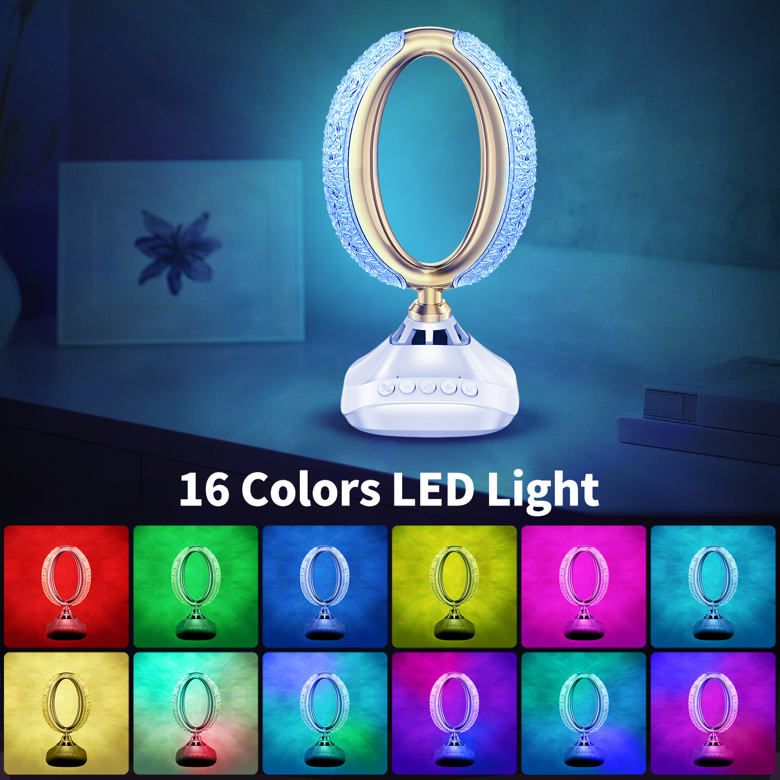 مصابيح من طراز SQ-850O تعمل بنظام APP للتحكم في الهواء السمعي البلوتوث 16 ألوان pic 1