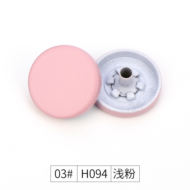 Wholesale of four-piece buckles, metal concealed buckles, colored spray-painted buttons, flat snap buttons, and small chanel-style coat buttons in stock from the manufacturer pic 39