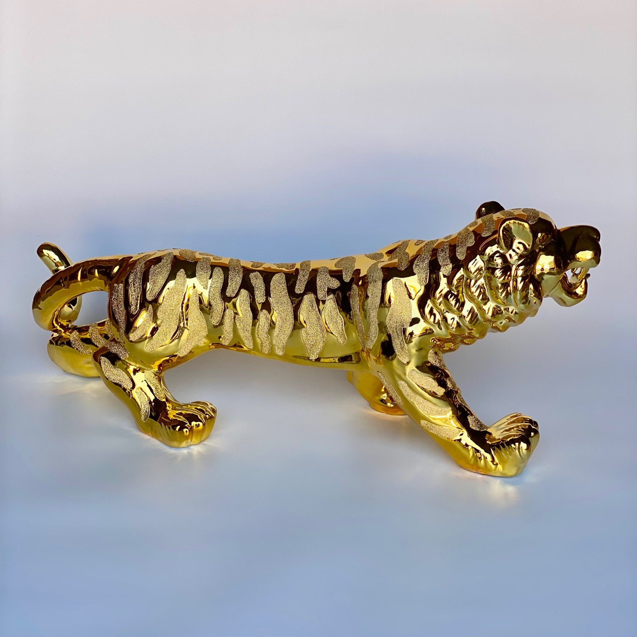 Tiger Ceramic handicrafts, golden electric tiger, tiger handicrafts and ornaments pic 6