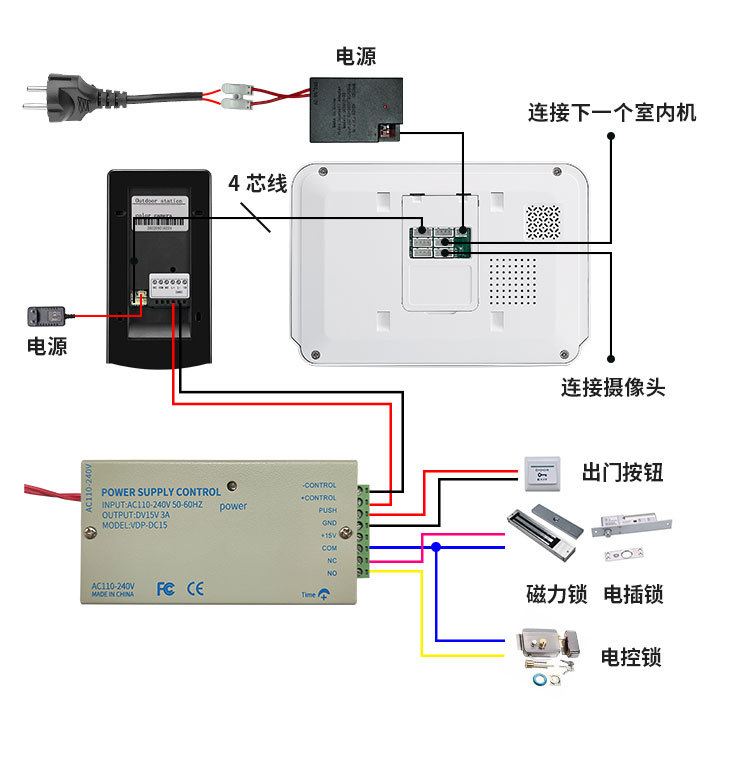 1080PWiFi smart video doorbell, high-definition electronic video doorbell, video intercom exit doorbell pic 12