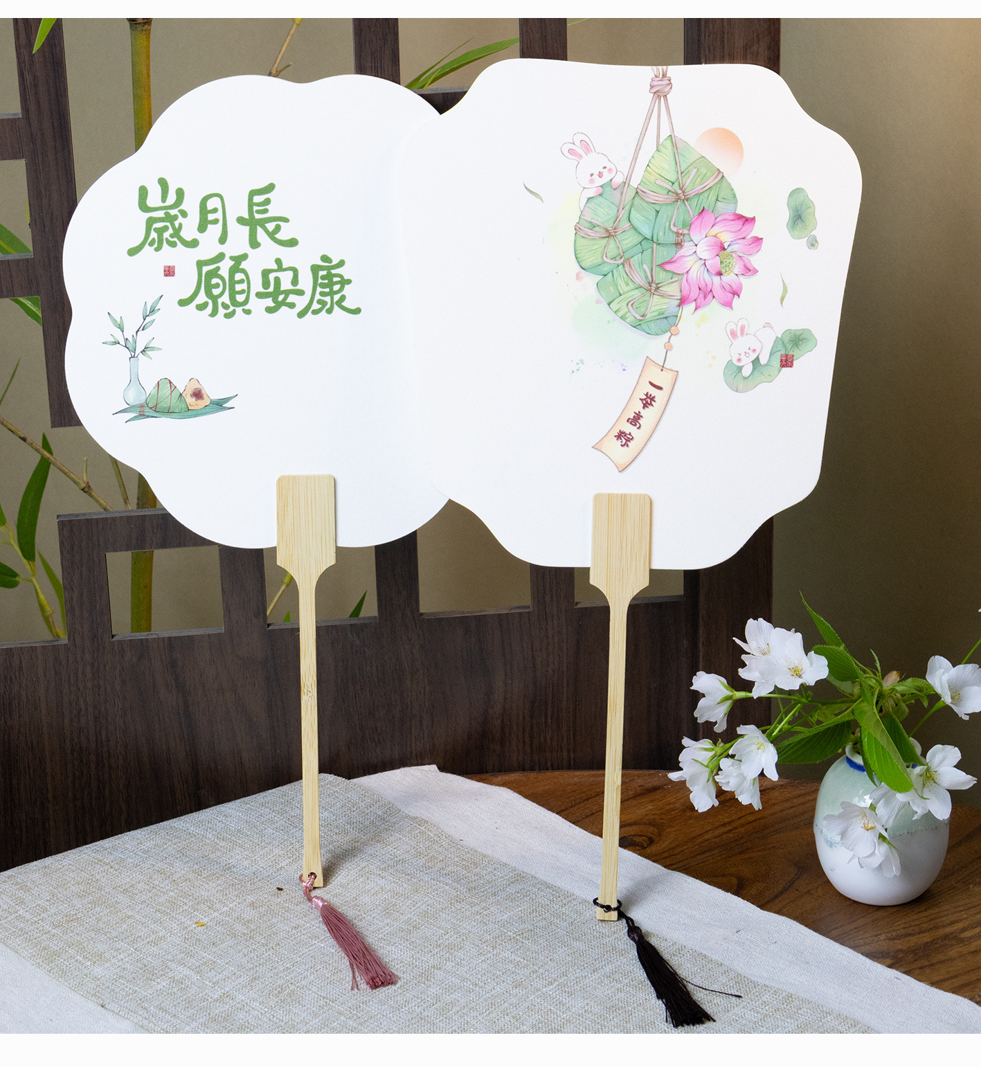 端午节团扇diy漂漆专用扇子创意迷你粽子扇景区摆摊文创礼品漆扇详情11