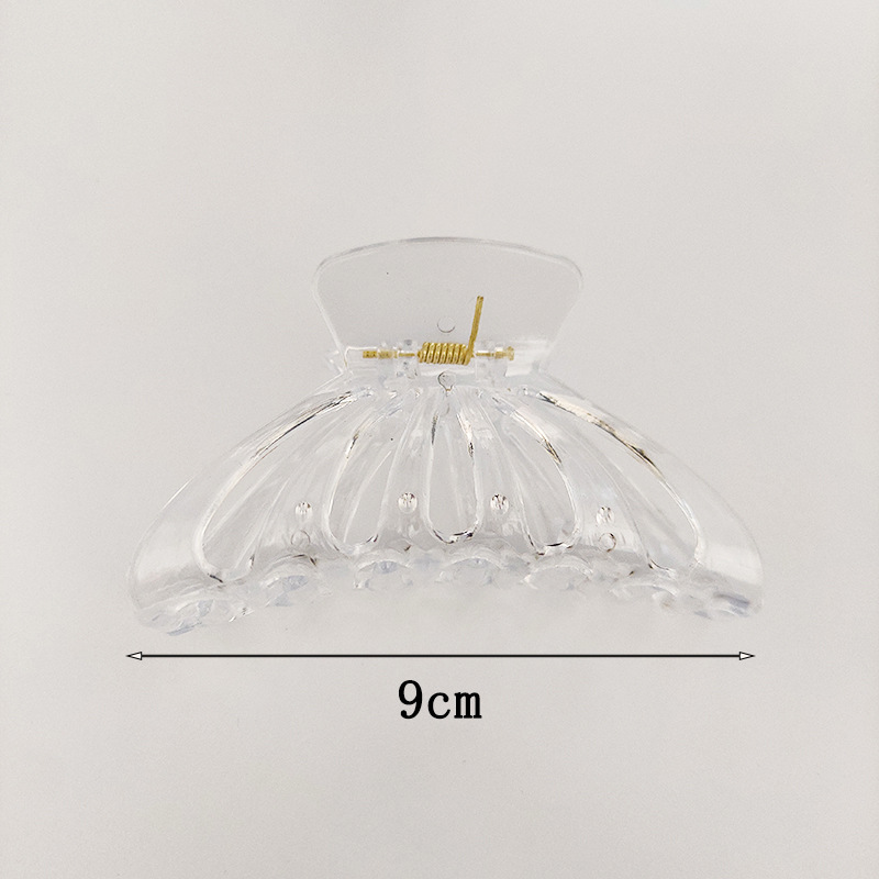 热门发夹各样式透明抓夹大号流行发卡创意 DIY百搭发饰鲨鱼夹批发详情21