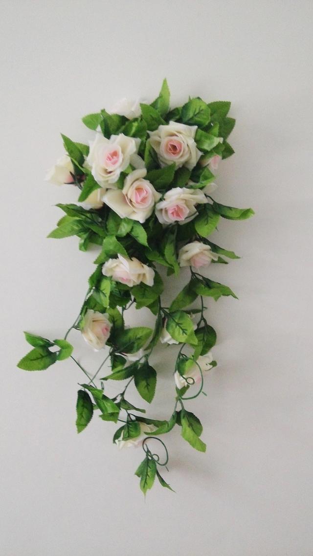 High-end artificial flowers, artificial roses, Korean rose artificial flowers, decorative vines, wedding decoration artificial rose vines pic 6