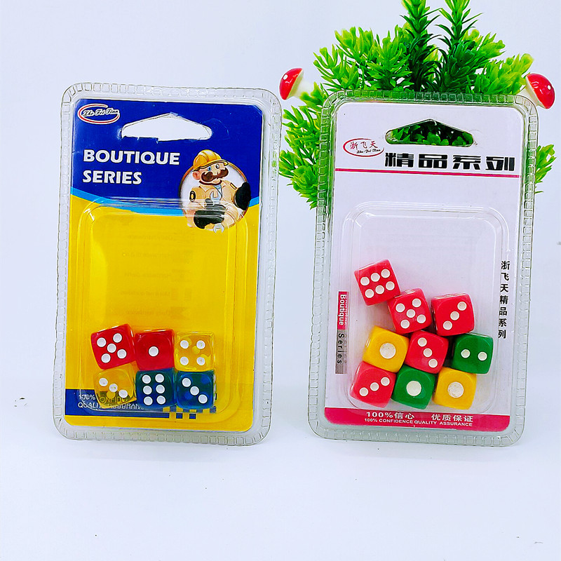 Factory direct sales card pack of 6 colored mahjong tiles, size comparison tiles, 2-yuan package pic 1