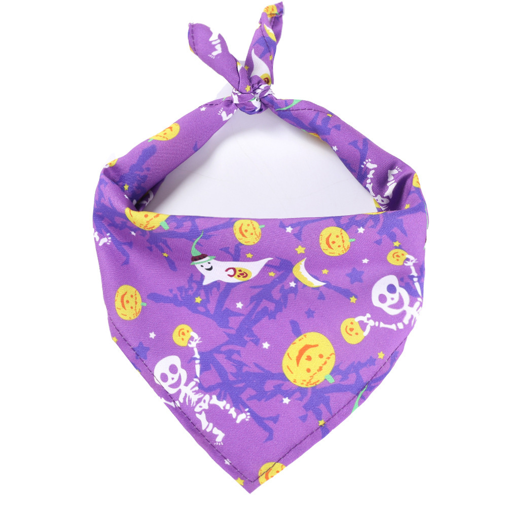 Pet scarf, Halloween pet saliva towel, cat decorative scarf, scarf, dog single-layer cute triangular scarf pic 21