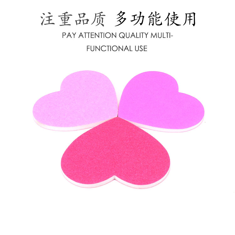 Special heart-shaped nail files, various irregular-shaped EVA sandpaper files, and special-shaped nail tools shanilak pic 3