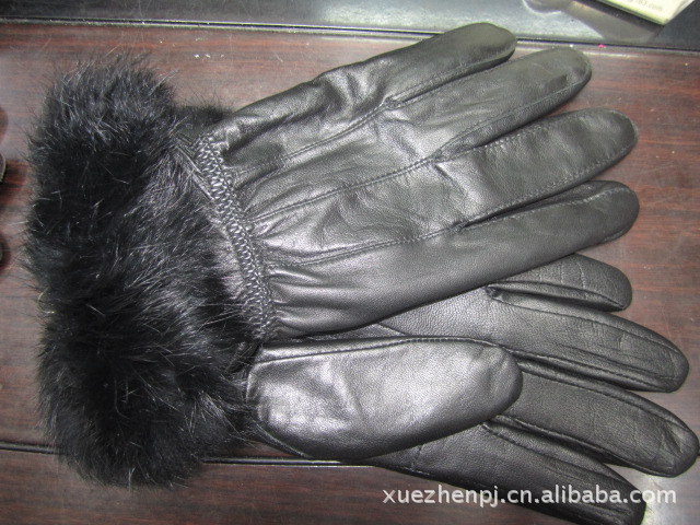 Cross-border genuine leather gloves for men, cyclists, students, Korean version, warm, fleece, thickened cotton, waterproof for driving and riding electric bikes pic 16