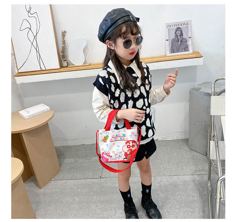 卡通帆布休闲斜挎背包儿童手提袋 库洛米双子星可爱单肩包包包详情14