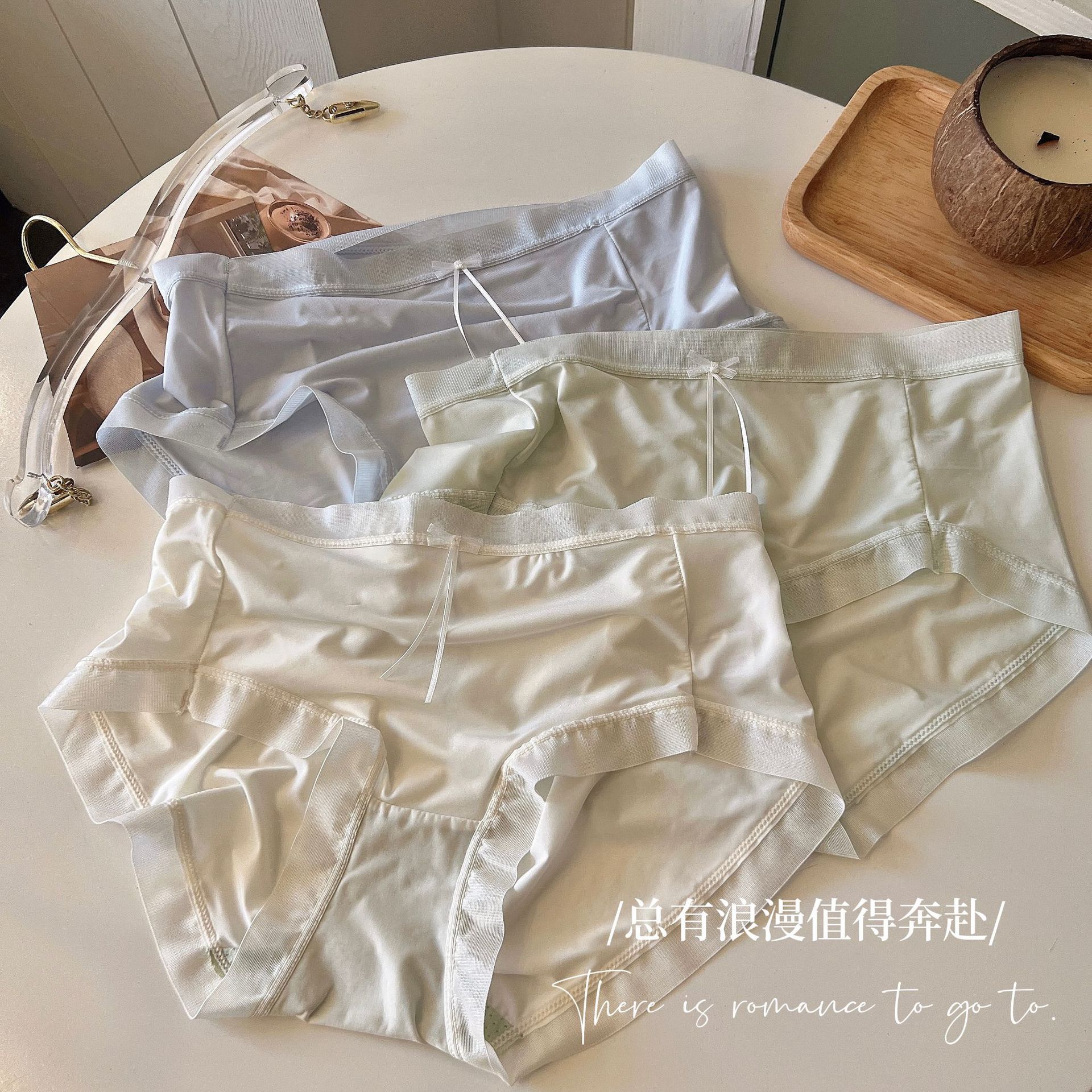 新款少女内裤夏季超薄裸感冰丝速干无痕透气柔软抑菌女士三角内裤详情34