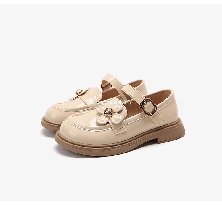 女童公主鞋皮鞋春秋儿童单鞋软底英伦风黑色学生童鞋小女孩乐福鞋详情40