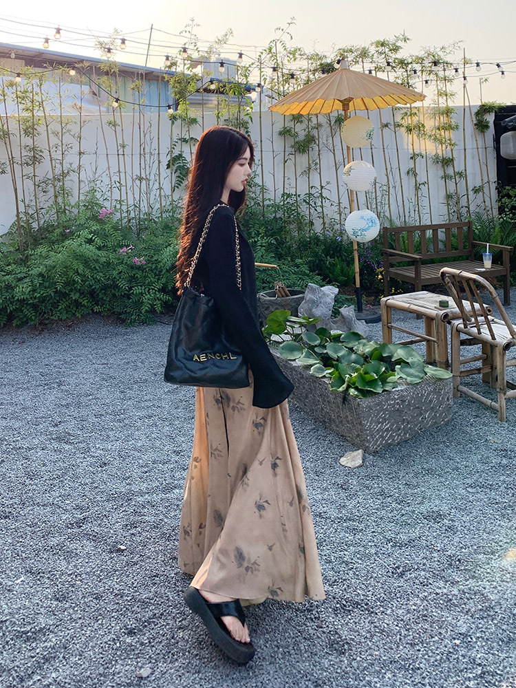 A new Chinese-style long-sleeved shirt set for women in spring and autumn, with a cool and Zen-like atmosphere. A two-piece skirt and trousers set pic 35