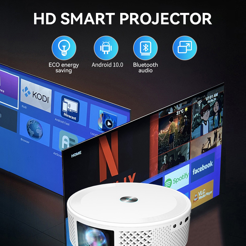 Cross-border Z8 Overseas Android 32G high-definition projector for home use, portable wireless screen projection, mobile phone wifi, home theater pic 19