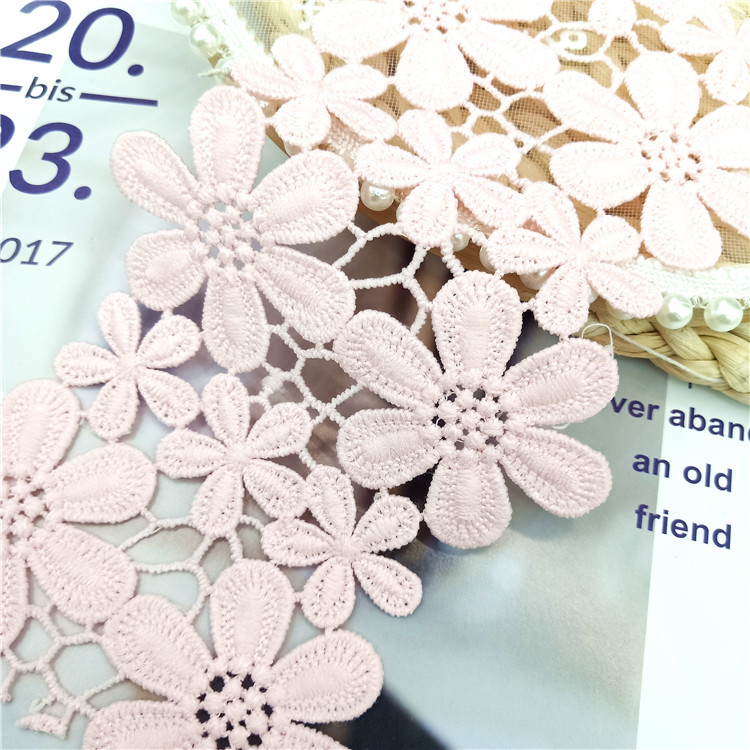 Factory direct sales of lace, milk silk water-soluble lace, classic clothing accessories, plum blossom embroidery. Colors available upon order pic 11