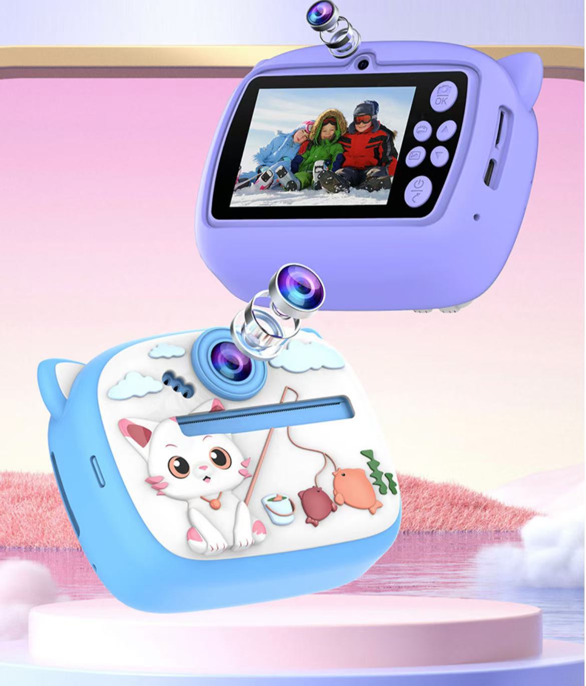 Wholesale of the new cross-border AM300 children's Polaroid print camera with high-definition front and rear dual cameras pic 31
