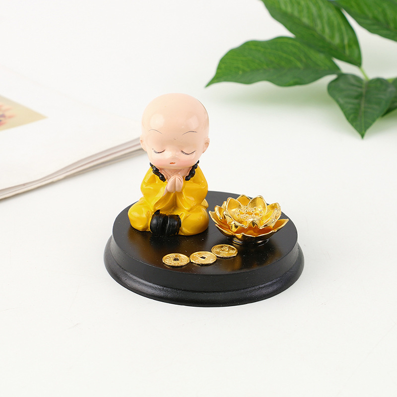 New creative resin handicrafts for little monks, Zen incense burners, decorative lines, incense holders and gift ornaments pic 3