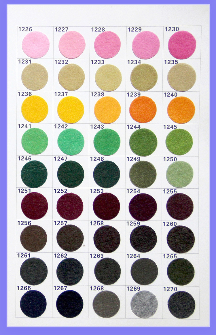 厂家直销 1.0mm欧标环保无纺布 手工艺品diy彩色不织布 戟绒毛毡详情22