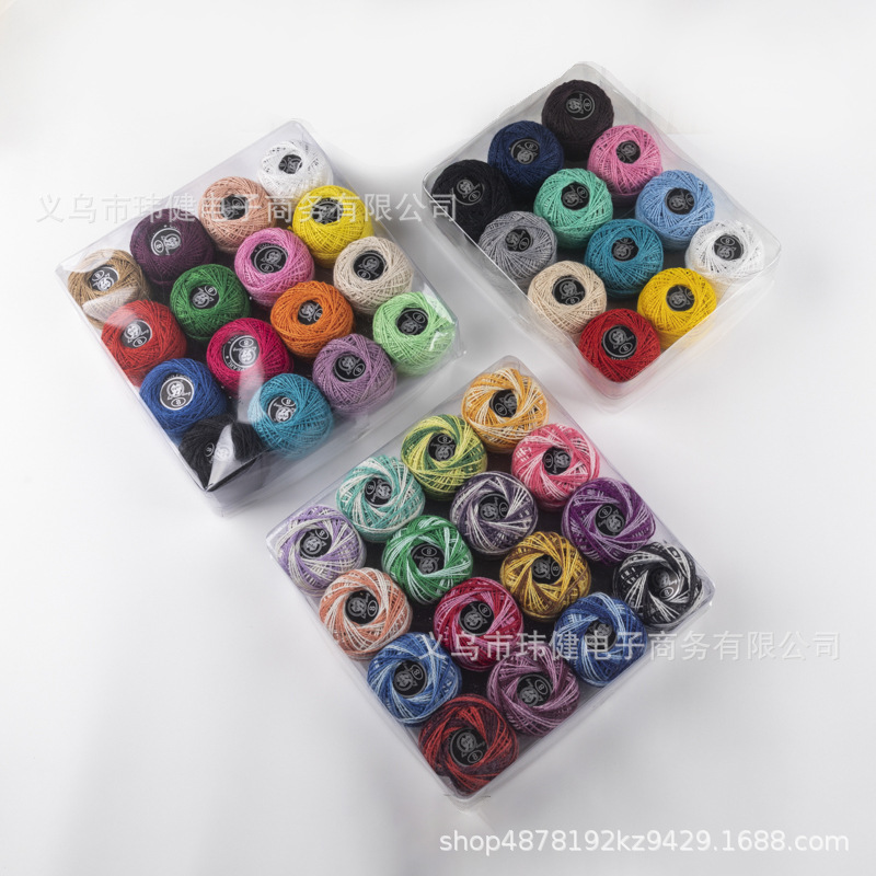 Handmade DIY colored embroidery thread, cross-stitch thread, embroidery thread, hand-woven crochet thread, lace embroidery thread, cross-border direct sales pic 4