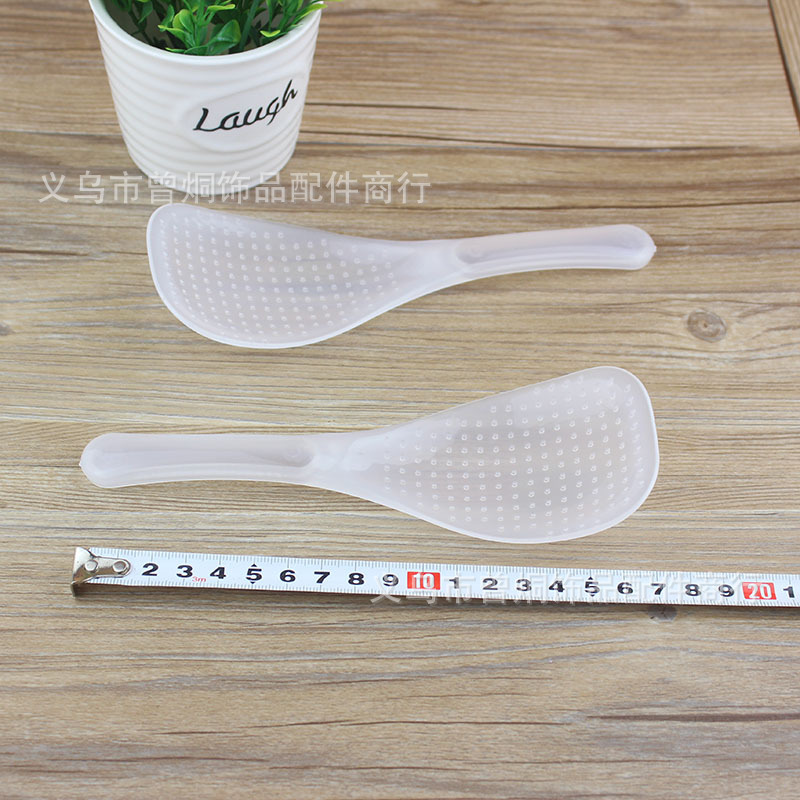 Two plastic transparent non-stick rice spoons in one-yuan store supply, one or two yuan pic 7