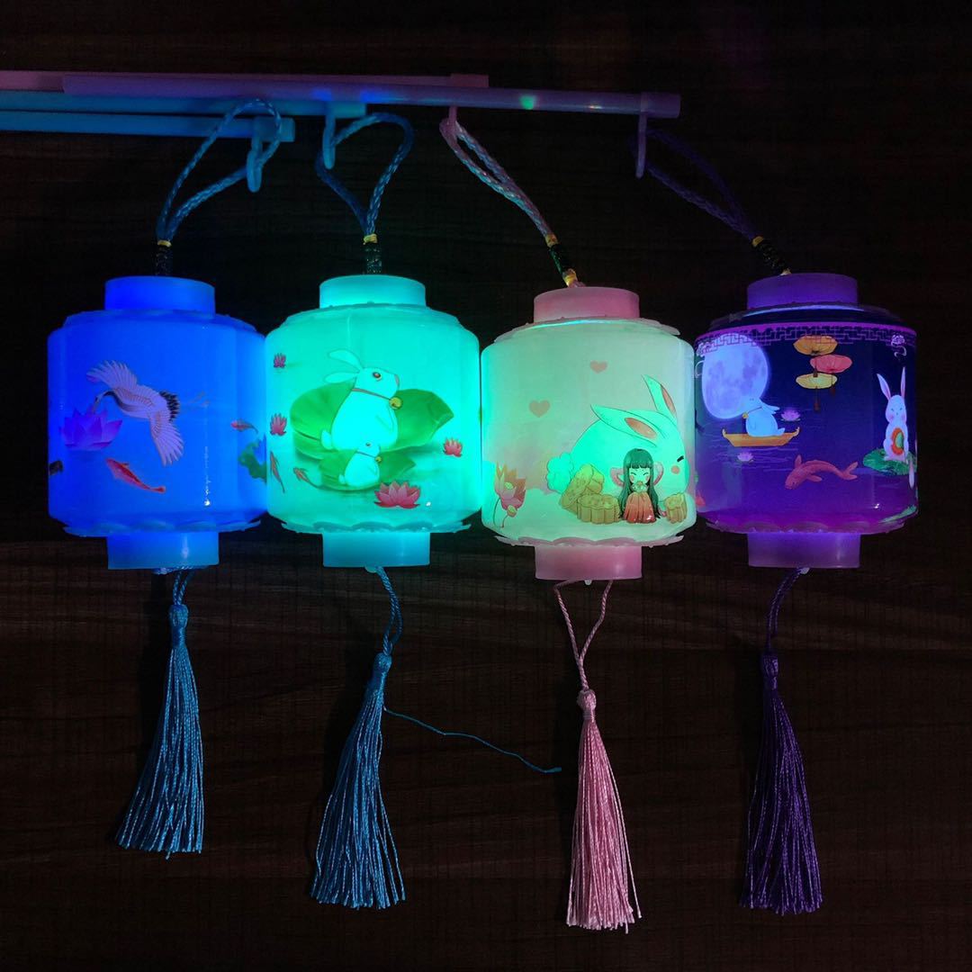 Hand-held luminous seven-color small lanterns, Lantern Festival lanterns, Mid-Autumn Festival lanterns, festival lanterns, festival gifts pic 6