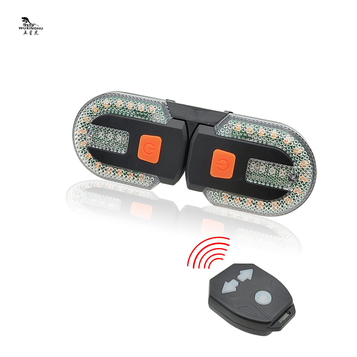 New wireless remote control USB charging bicycle turn signal, mountain bike turn signal, cycling light, bicycle headlight and taillight pic 1