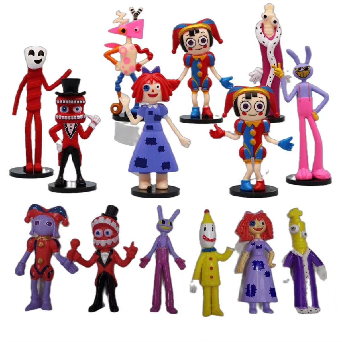 跨境新品3寸-4寸马戏团 玩具盲盒钥匙扣手办游戏公仔 模型摆件opp详情1