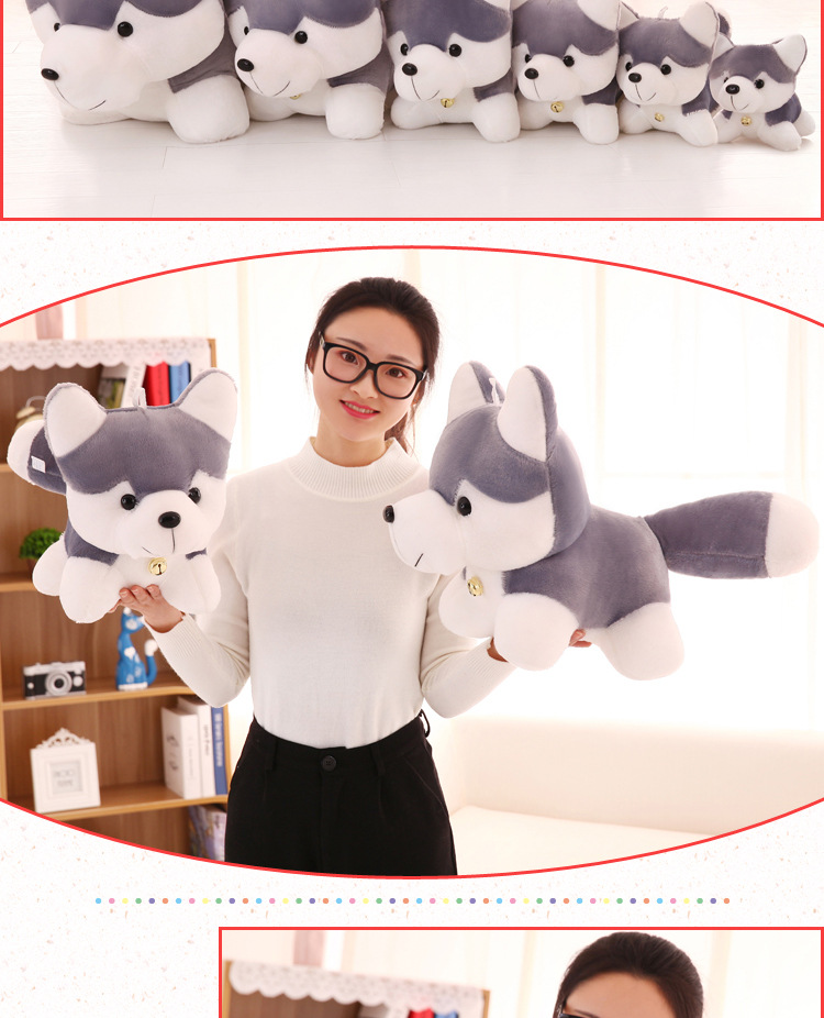Husky plush toys, cute dolls, creative dolls, decorative items, doll manufacturers wholesale pic 13