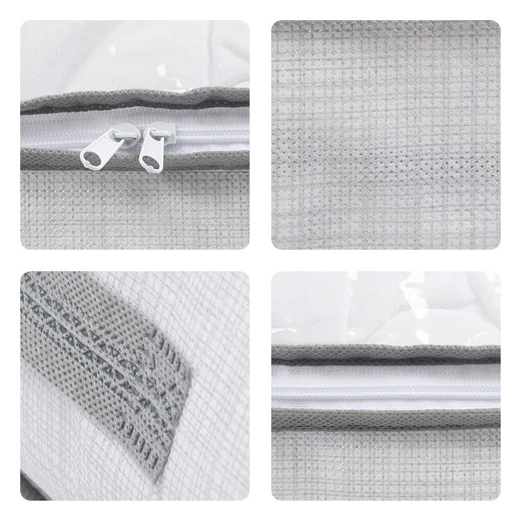 Under the bed, clothes storage bags, quilts, cotton quilts, fabric storage bags, clothes and underwear dust-proof PVC non-woven fabric storage bags pic 4