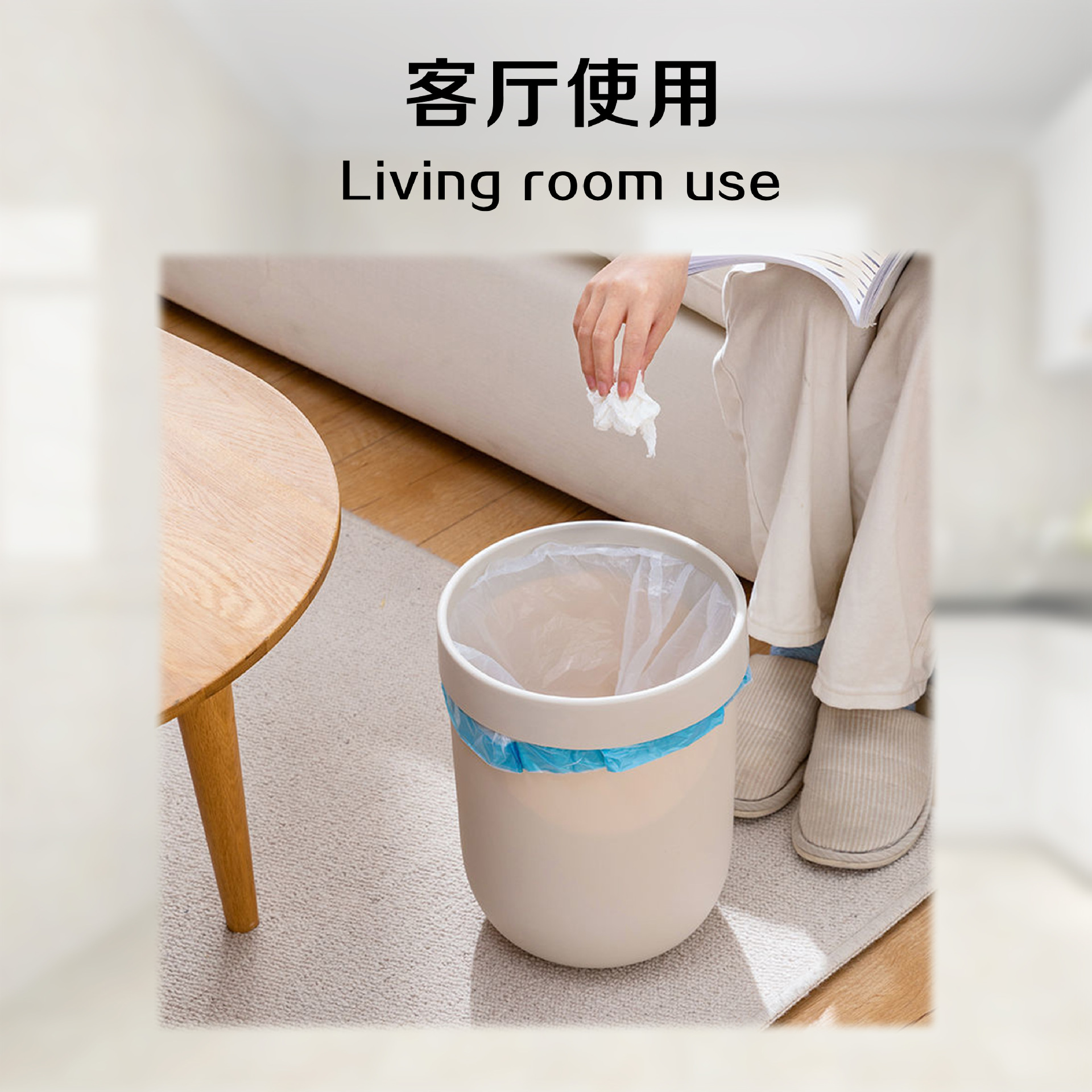 Wholesale manufacturer of large quantities of drawstring garbage bags for household kitchen, thickened colored garbage bags, hand-held plastic bags pic 6