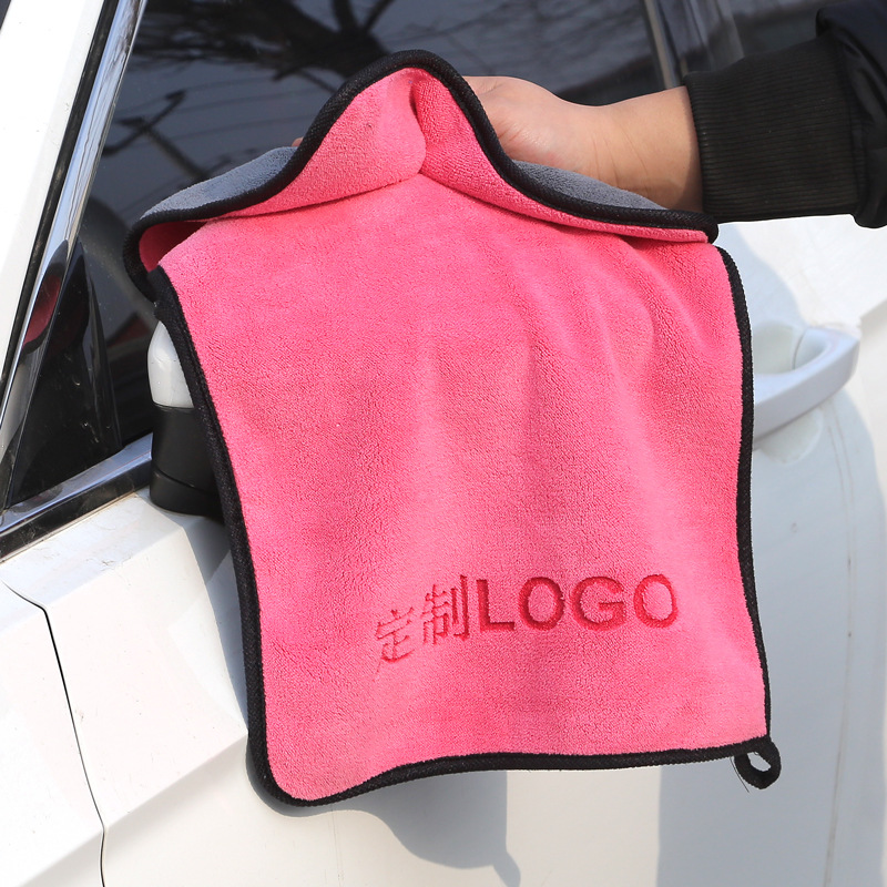 Double-sided car cleaning cloth, cleaning towel, thickened large car wash, traceless absorbent coral velvet, microfiber gift 1 pic 6