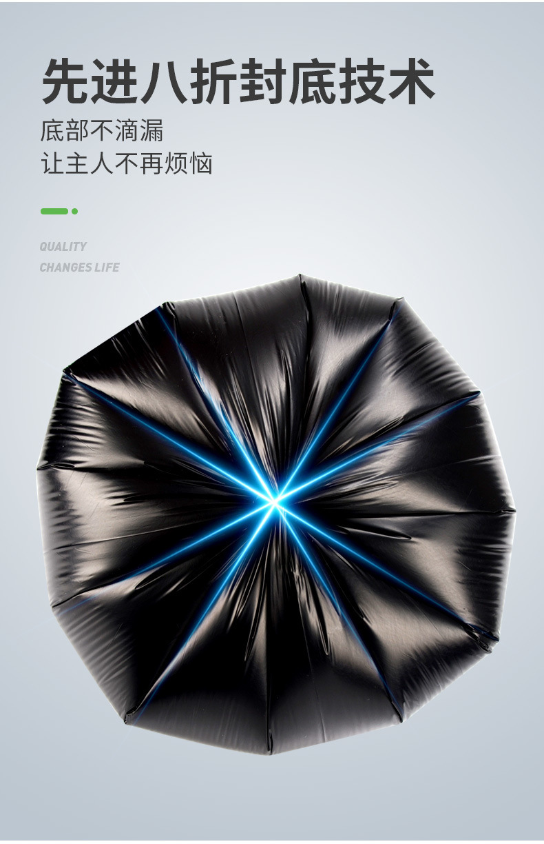Hand-held garbage bag, household thickened vest style, super thick disposable 1000-piece plastic bag pic 8