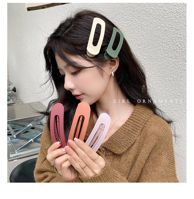 Large-sized hair clips for women, Korean style headwear, bangs clips, side hair clips, back of the head, duckbill clips, new plastic hair clips pic 30