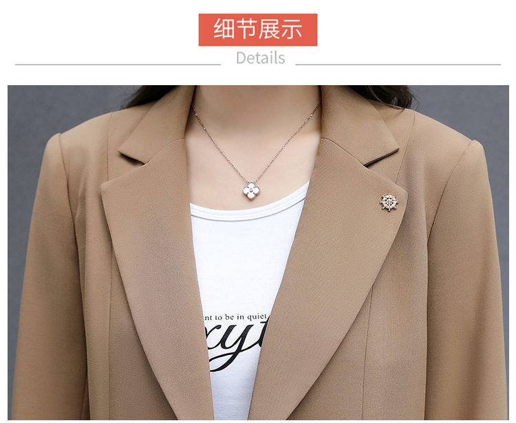 秋季薄款小西装外套女2022年新款春秋女式韩版修身气质短款上衣服详情20