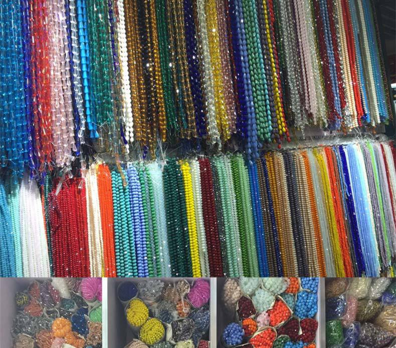 Wholesale of diy materials for diamond-shaped two-ended pointed beads, 2-8MM crystal loose beads, and wholesale of crystal glass beads pic 15