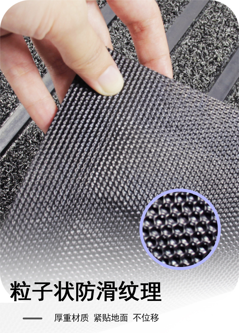 Cross-border wholesale of outdoor rubber mud-removing door MATS, dust-removing floor MATS for entering and leaving homes, and simple anti-slip door MATS for household use pic 2