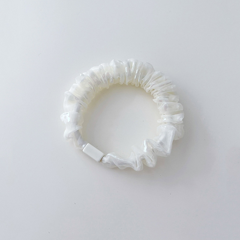 印花小肠发圈高级感少女马尾皮筋超仙网纱头绳清新糖果色发绳森系详情12