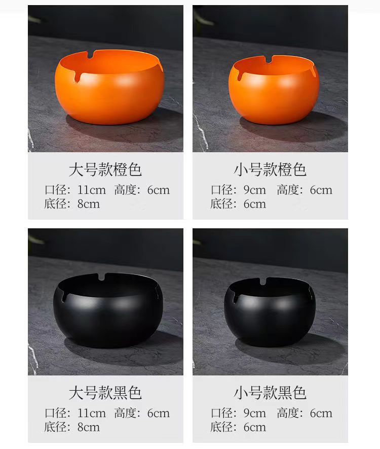 创意新款加厚不锈钢鼓型烟灰缸客厅家用餐厅酒吧烟缸可印LOGO礼品详情4