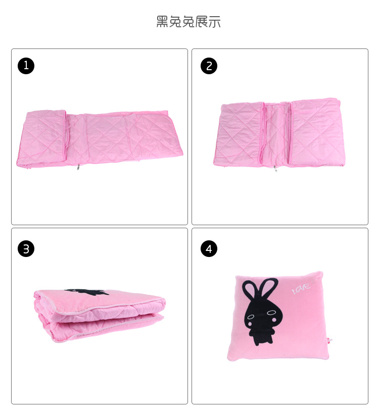 In-stock stock of plush pillows, cartoon Big white embroidered dual-purpose plush pillows, suitable for various uses in cars and offices, plush blankets pic 18