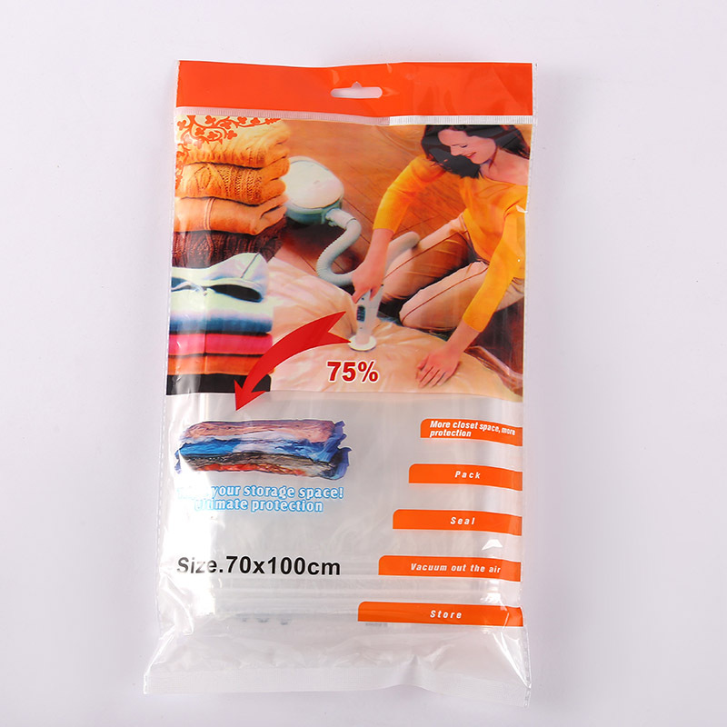 New vacuum compression bags for household clothes and quilts, travel packing and storage bags, manual suction compression sealed bags pic 19