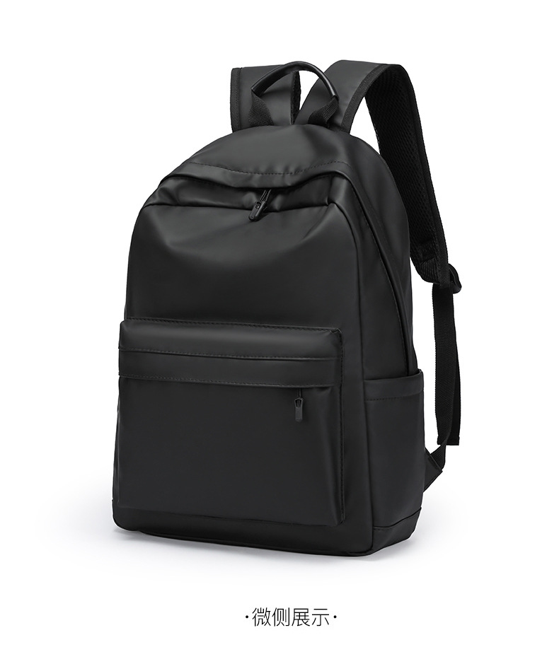 新款时尚潮流双肩包黑色大学生书包休闲大容量男士旅行电脑背包详情22