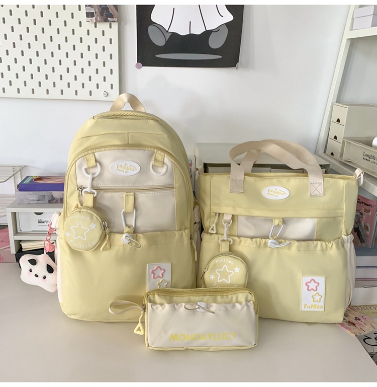 书包初中女生高中生小学生三到六年级大容量高颜值轻便软双肩背包详情27