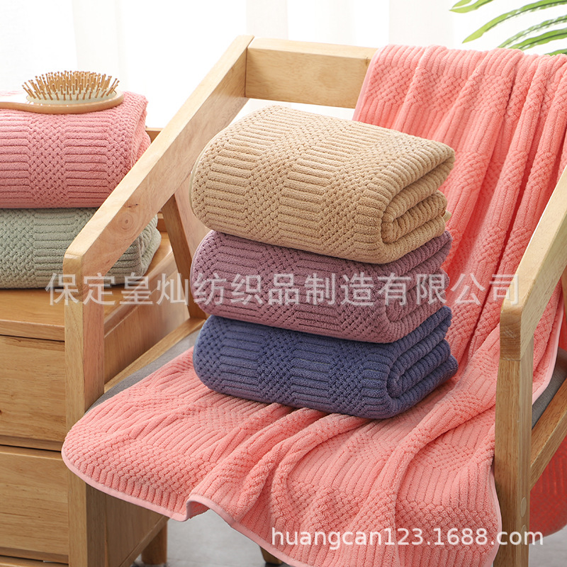 The 2022 new high-quality Teak towel bath towel set and coral fleece beach towel are more water-absorbent and quick-drying than pure cotton pic 10