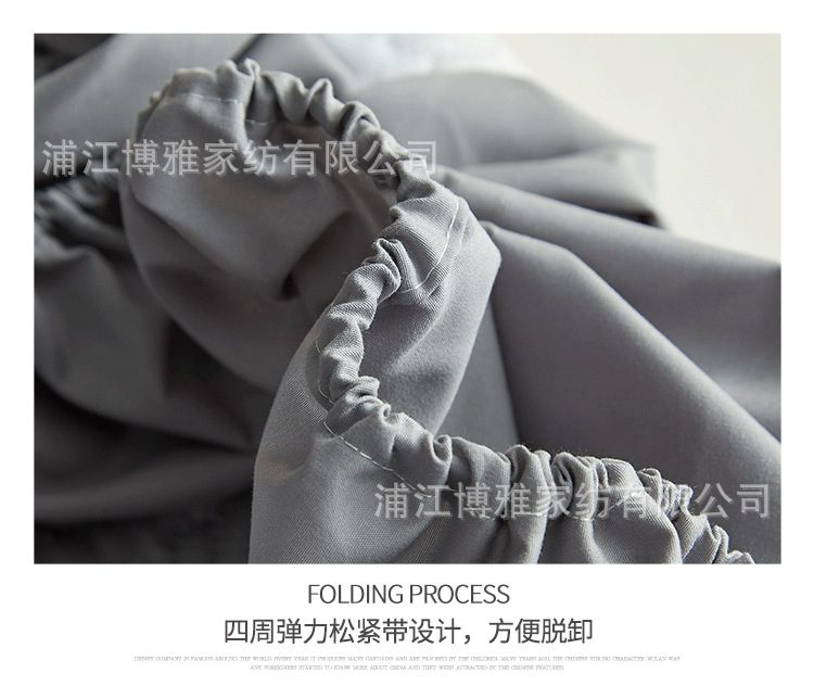Boya wholesale simple cotton-padded waterproof bed covers are comfortable, skin-friendly, dust-proof and anti-slip. Single-piece bed covers and pillowcases can be machine washed pic 21