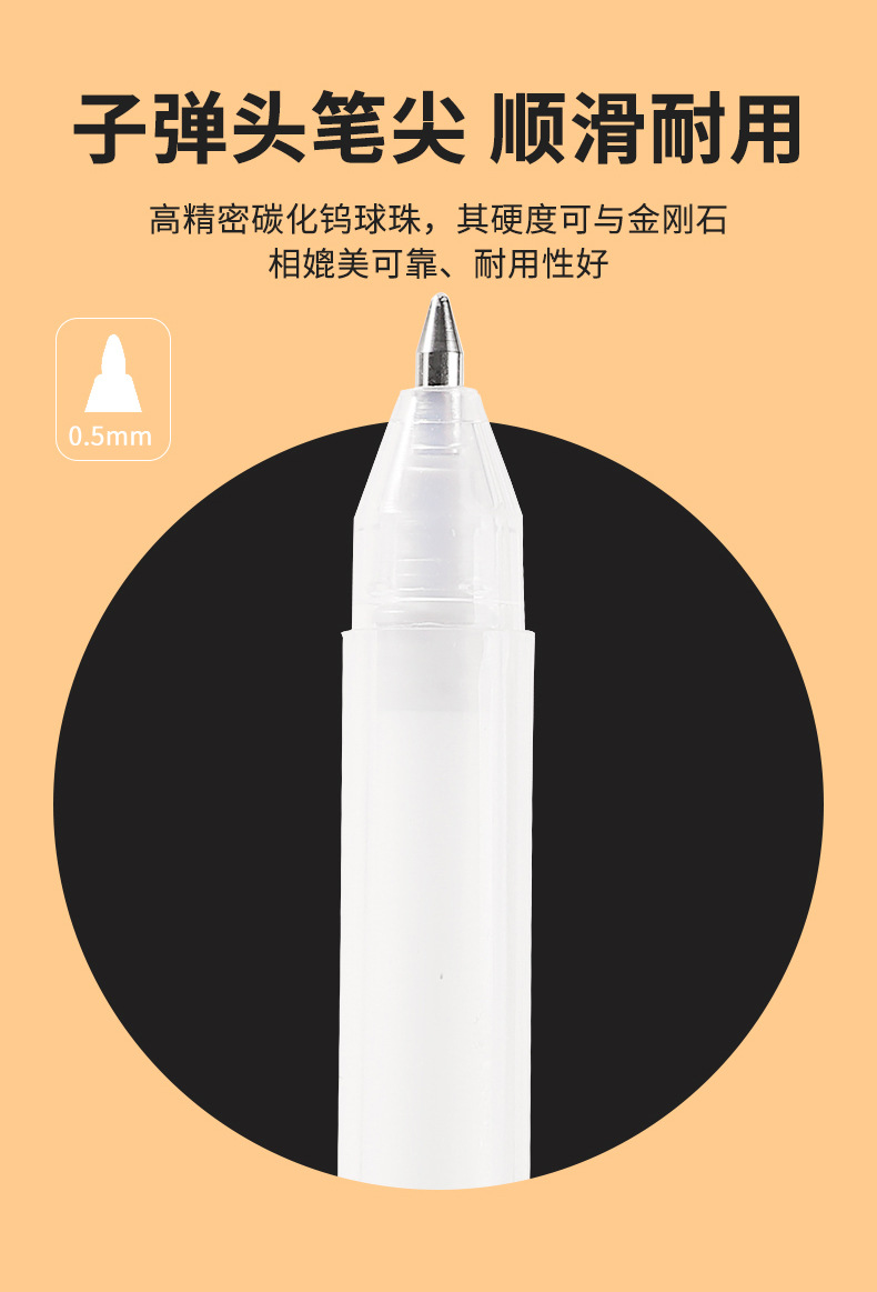 Shanzhi High-gloss pen, hand-drawn high-gloss white pen, art special pen, white outlining pen, student drawing pen, diary pen pic 12