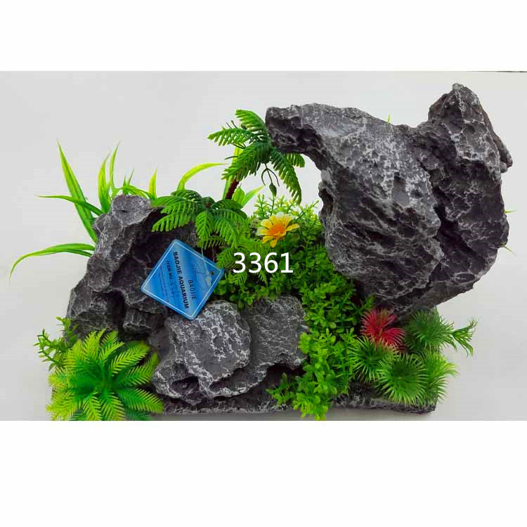 水族造景风景 仿真假山 宝杰水族树脂假山造景装置批发详情36